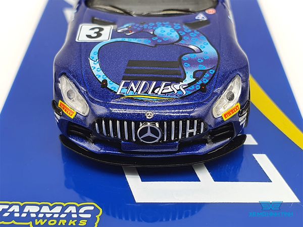 Xe Mô Hình Mescedes-AMG Gt4 Super Taikyu Series 2019 Endless Sports 1:64 Tarmac Works ( Xanh Dương )