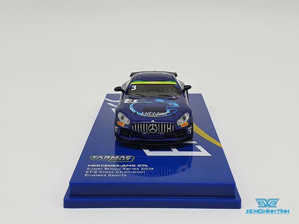 Xe Mô Hình Mescedes-AMG Gt4 Super Taikyu Series 2019 Endless Sports 1:64 Tarmac Works ( Xanh Dương )