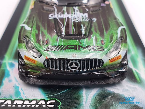 Xe Mô Hình Mercedes-AMG GT3 Macau GT Cup / Fia GT Cup 2019 Winner - Raffaele Marciello 1:64 Tarmac Works ( Xanh Lá )