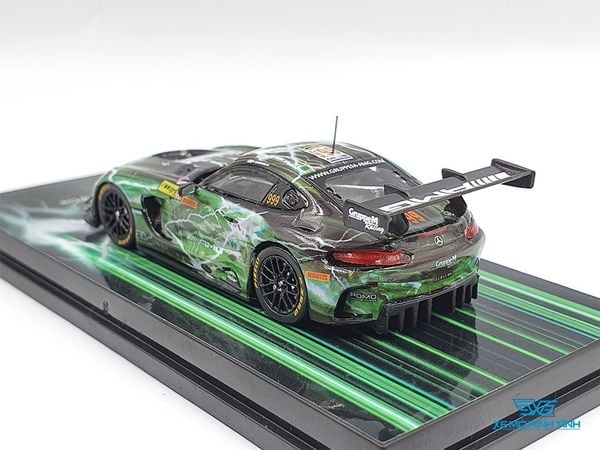 Xe Mô Hình Mercedes-AMG GT3 Macau GT Cup / Fia GT Cup 2019 Winner - Raffaele Marciello 1:64 Tarmac Works ( Xanh Lá )