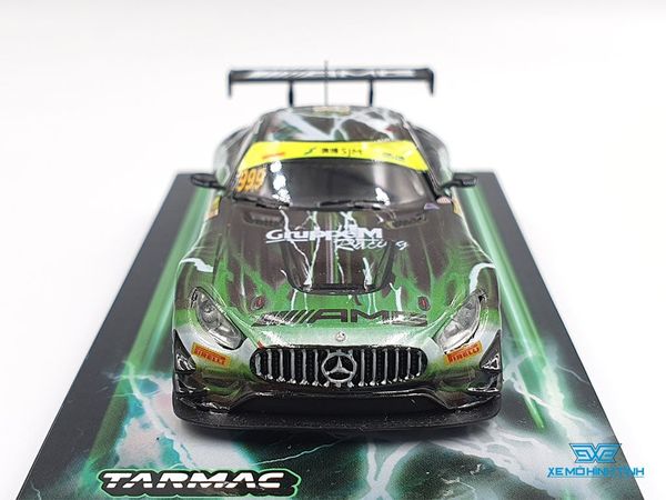 Xe Mô Hình Mercedes-AMG GT3 Macau GT Cup / Fia GT Cup 2019 Winner - Raffaele Marciello 1:64 Tarmac Works ( Xanh Lá )