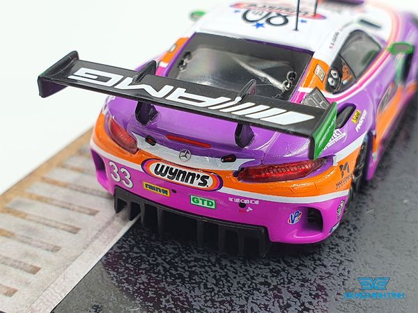 Xe Mô Hình Mercedes-AMG GT3 WeatherTech SportsCar Championship 2019 Keating Bleekemolen 1:64 Tarmac Works ( Tím )