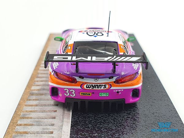 Xe Mô Hình Mercedes-AMG GT3 WeatherTech SportsCar Championship 2019 Keating Bleekemolen 1:64 Tarmac Works ( Tím )