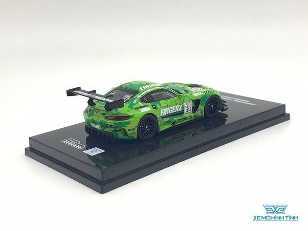 Xe Mô Hình Mercedes- AMG GT3 eRacing GP Hong Kong Season 1 1:64 Tarnac Works ( Xanh )