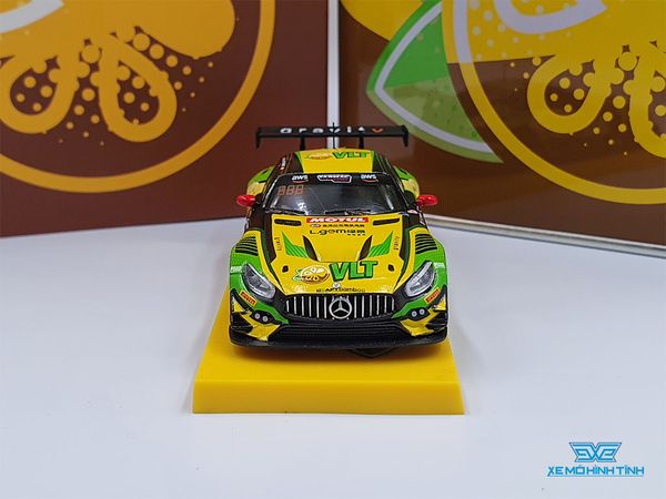 Xe Mô Hình Mercedes-AMG GT3 Darryl O'Young 1:64 Tarmac Works( Vàng )