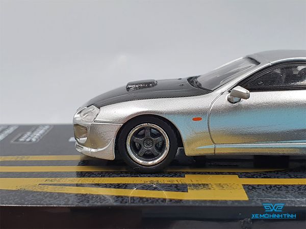 Xe Mô Hình Toyota SUPRA 1:64 Tarmac Works (Xám)