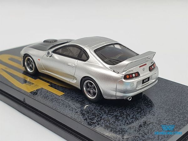 Xe Mô Hình Toyota SUPRA 1:64 Tarmac Works (Xám)