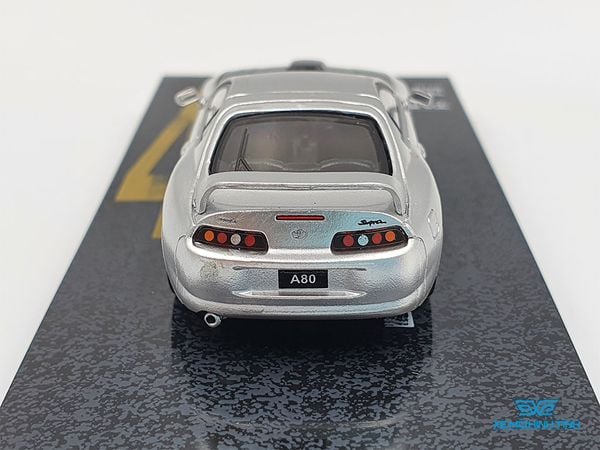 Xe Mô Hình Toyota SUPRA 1:64 Tarmac Works (Xám)