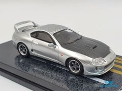 Xe Mô Hình Toyota SUPRA 1:64 Tarmac Works (Xám)