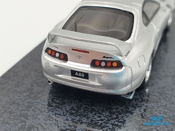 Xe Mô Hình Toyota SUPRA 1:64 Tarmac Works (Xám)