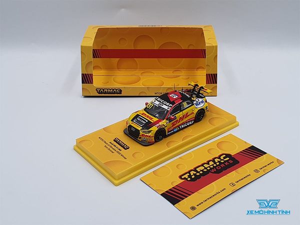 Xe Mô Hình Audi RS3 LMS WTCR Race of slovakia 2020 Winner Tom Coronel 1:64 Tarmac Works( Vàng )