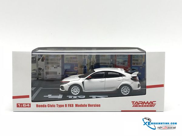 Xe Mô Hình Honda Civic Type R FK8 Modulo Version 1:64 Tarmac Works ( Trắng )