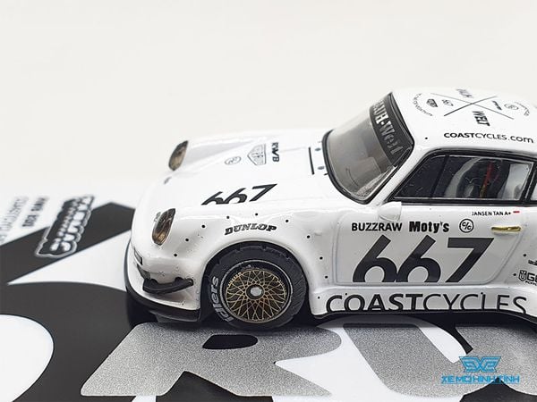 Xe Mô Hình Porsche RWB 930 Coast Cycles 1:64 Tarmac Works ( Trắng )