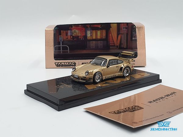 Xe Mô Hình Porsche RWB 930 1:64 Tarmac Works (Vàng Đồng)