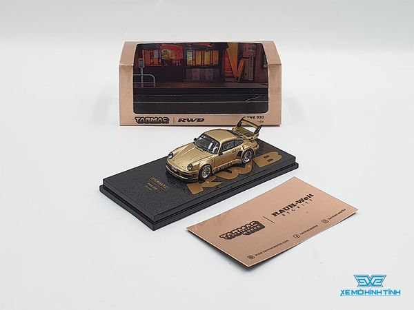 Xe Mô Hình Porsche RWB 930 1:64 Tarmac Works (Vàng Đồng)