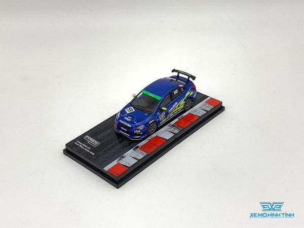 Xe Mô Hình Subaru WRX STI Super Taikyu Series 2018 1:64 Tarmac Works ( Xanh #59 )