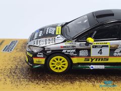 Xe Mô Hình Subaru WRX STI All Japan Rally Championship 2019 1:64 Tarmac Works ( Bạc )