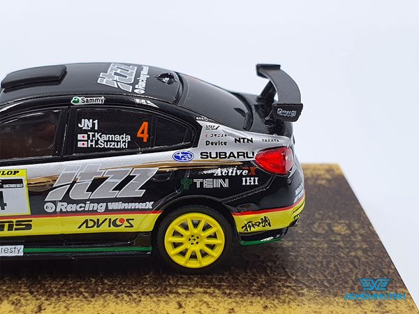 Xe Mô Hình Subaru WRX STI All Japan Rally Championship 2019 1:64 Tarmac Works ( Bạc )