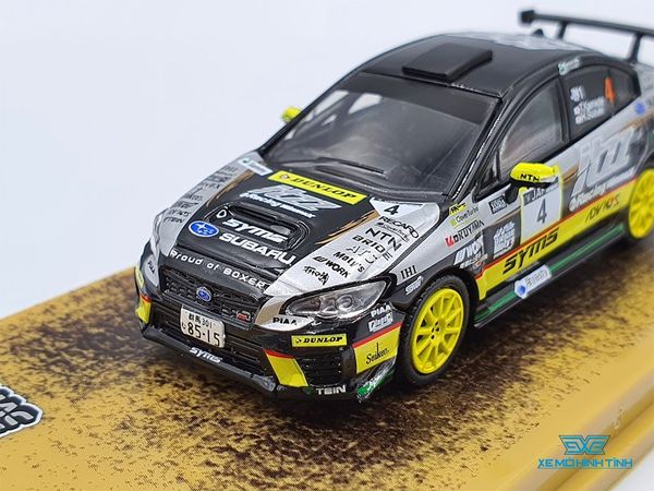 Xe Mô Hình Subaru WRX STI All Japan Rally Championship 2019 1:64 Tarmac Works ( Bạc )