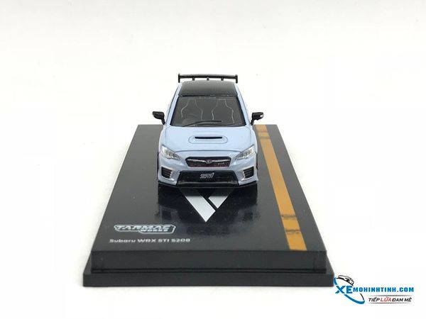 Xe Mô Hình Subaru WRX STI S208 1:64 Tarmac Works ( Xanh Nhạt )