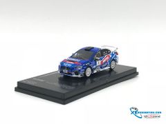 Xe Mô Hình Subaru Impreza WRX STI All Japan Rally Championship 2016 T.Arai / N.Tanaka 1:64 Tarmac Works ( Xanh Trắng )