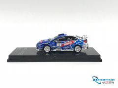 Xe Mô Hình Subaru Impreza WRX STI All Japan Rally Championship 2016 T.Arai / N.Tanaka 1:64 Tarmac Works ( Xanh Trắng )