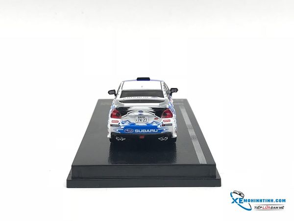 Xe Mô Hình Subaru Impreza WRX STI All Japan Rally Championship 2016 T.Arai / N.Tanaka 1:64 Tarmac Works ( Xanh Trắng )