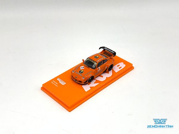 Xe Mô Hình Porsche RWB 993 Jagermeister 1:64 Tarmac Works ( Cam )