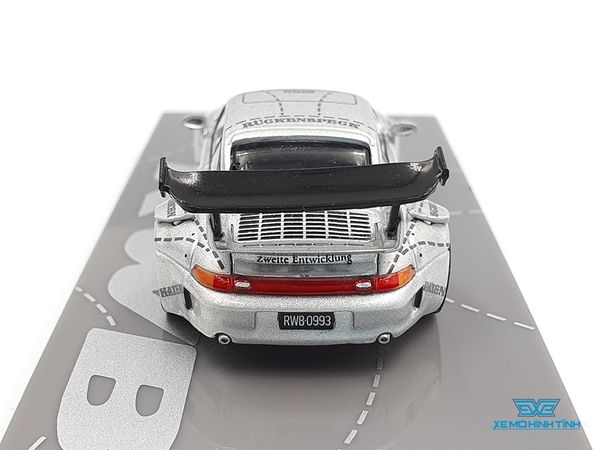 Xe Mô Hình Porsche RWB 993 Special Edition 1:64 Tarmac Works ( Bạc )