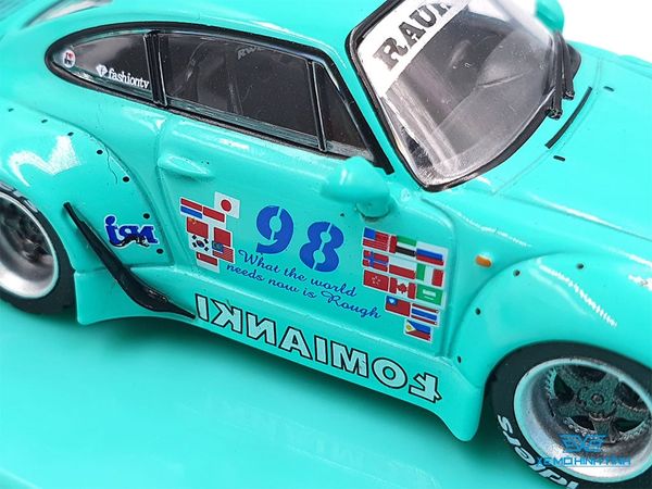 Xe Mô Hình Porsche 993 RWB Lomianki 1:64 Tarmac Works ( Xanh Lá )