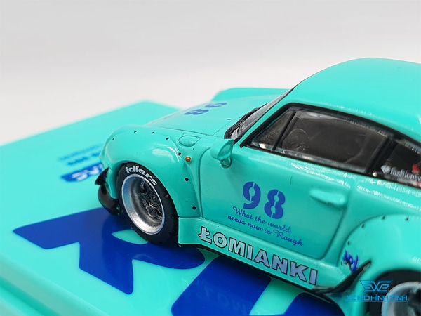 Xe Mô Hình Porsche 993 RWB Lomianki 1:64 Tarmac Works ( Xanh Lá )