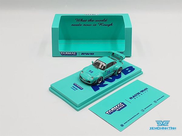 Xe Mô Hình Porsche 993 RWB Lomianki 1:64 Tarmac Works ( Xanh Lá )