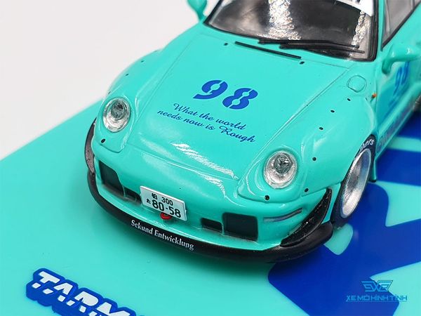 Xe Mô Hình Porsche 993 RWB Lomianki 1:64 Tarmac Works ( Xanh Lá )