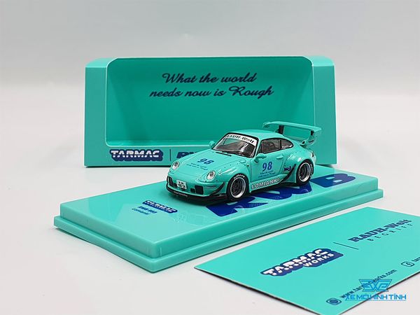 Xe Mô Hình Porsche 993 RWB Lomianki 1:64 Tarmac Works ( Xanh Lá )