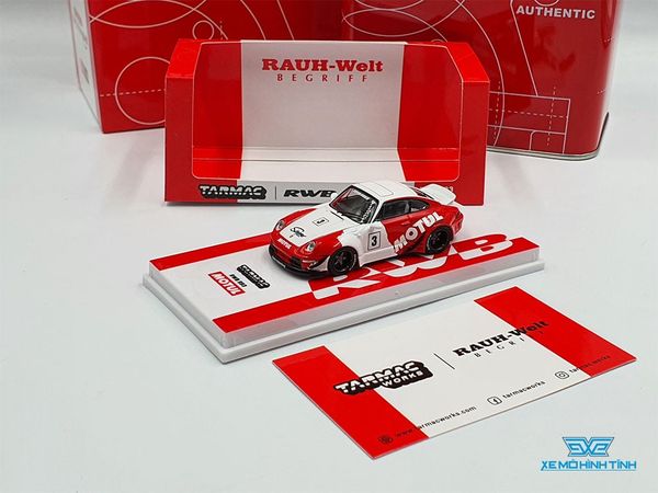 Xe Mô Hình Porsche RWB 993 Motul 1:64 Tarmac Works ( Đỏ Trắng )