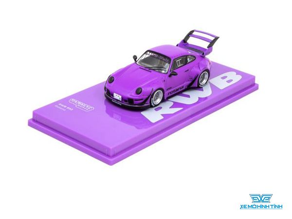 Xe Mô Hình Porsche RWB 993 1:64 Tarmac Works ( Tím Nhám )