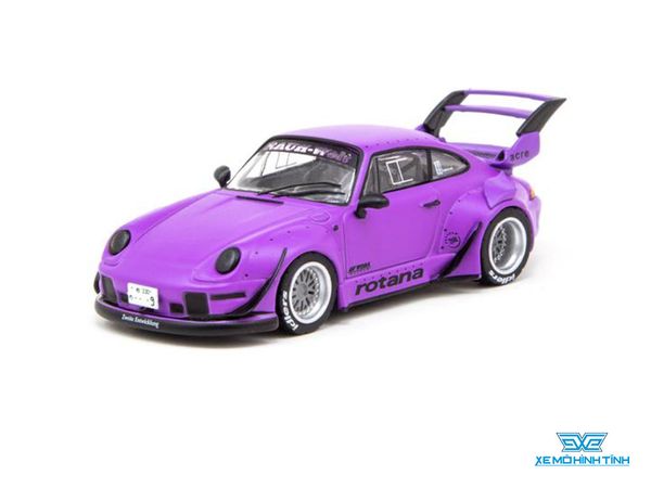 Xe Mô Hình Porsche RWB 993 1:64 Tarmac Works ( Tím Nhám )