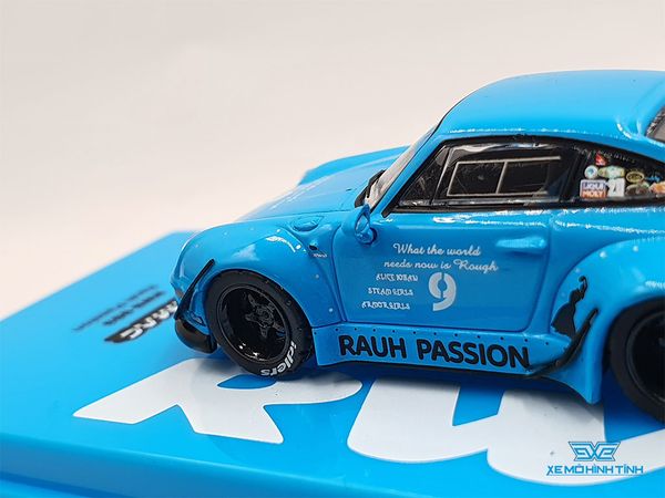 Xe Mô Hình Porsche RWB 993 1:64 Tarmac Works (Xanh BaBy)