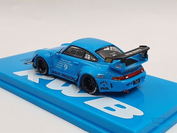 Xe Mô Hình Porsche RWB 993 1:64 Tarmac Works (Xanh BaBy)