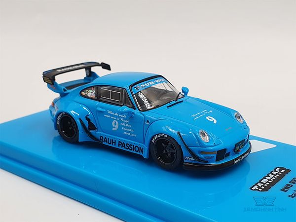 Xe Mô Hình Porsche RWB 993 1:64 Tarmac Works (Xanh BaBy)