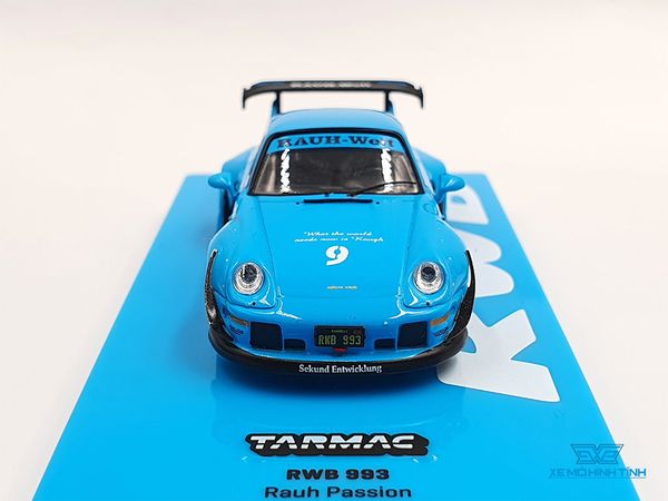 Xe Mô Hình Porsche RWB 993 1:64 Tarmac Works (Xanh BaBy)