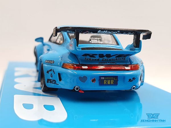 Xe Mô Hình Porsche RWB 993 1:64 Tarmac Works (Xanh BaBy)