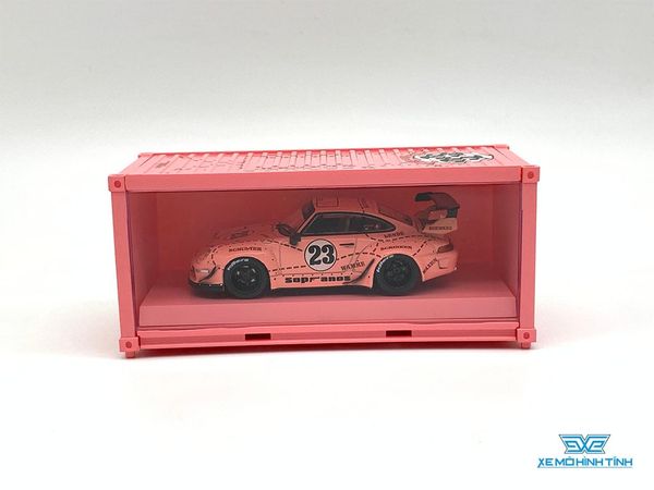 Xe Mô Hình Porsche Rauh-Welt RWB 993 sopranos 1:64 Tarmac Works ( Hồng )