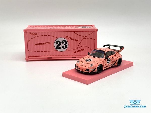 Xe Mô Hình Porsche Rauh-Welt RWB 993 sopranos 1:64 Tarmac Works ( Hồng )