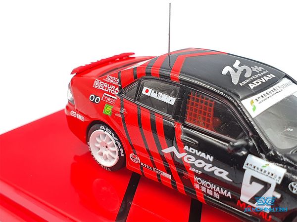 Xe Mô Hình Toyota Altezza Macau Guia Race 2003 1:64 Tarmac Works ( Đỏ Đen )