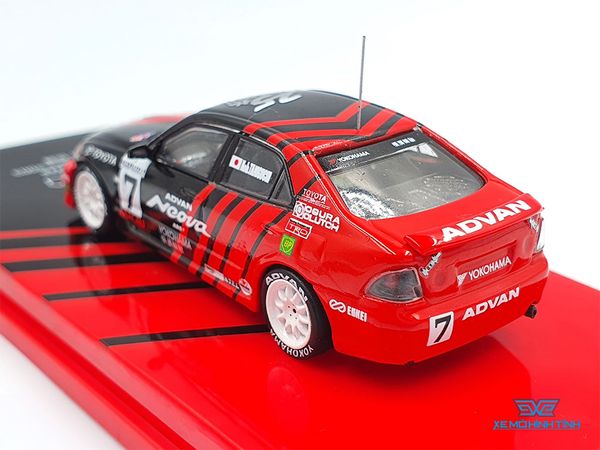 Xe Mô Hình Toyota Altezza Macau Guia Race 2003 1:64 Tarmac Works ( Đỏ Đen )