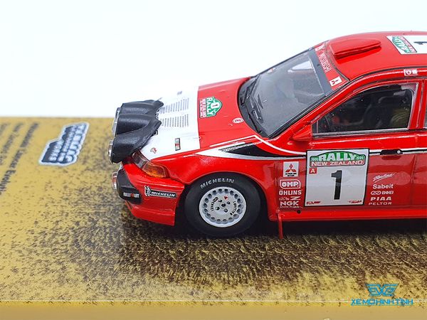 Xe Mô Hình Mitsubishi Lancer Evolution VI New Zealand Rally 1999 Winner 1:64 Tarmac Works ( Đỏ )