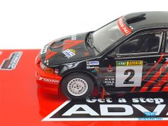 Xe Mô Hình Mitsubishi Lance Evolution VI Winner Rally of Canberra 1999 Y.Kataoka / S.Hayashi 1:64 Tarmac Works (Đỏ Advan)