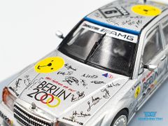 Xe Mô Hình Mercedes-Benz 190E 2.5-16 Evolution II DTM 1992 Keke Rosberg 1:64 Tarmac Works ( Bạc )