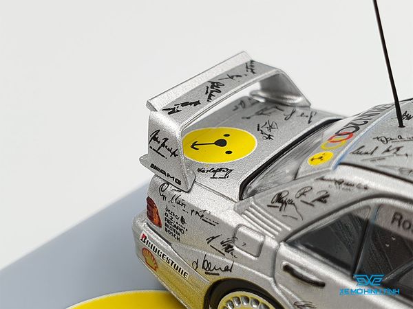 Xe Mô Hình Mercedes-Benz 190E 2.5-16 Evolution II DTM 1992 Keke Rosberg 1:64 Tarmac Works ( Bạc )